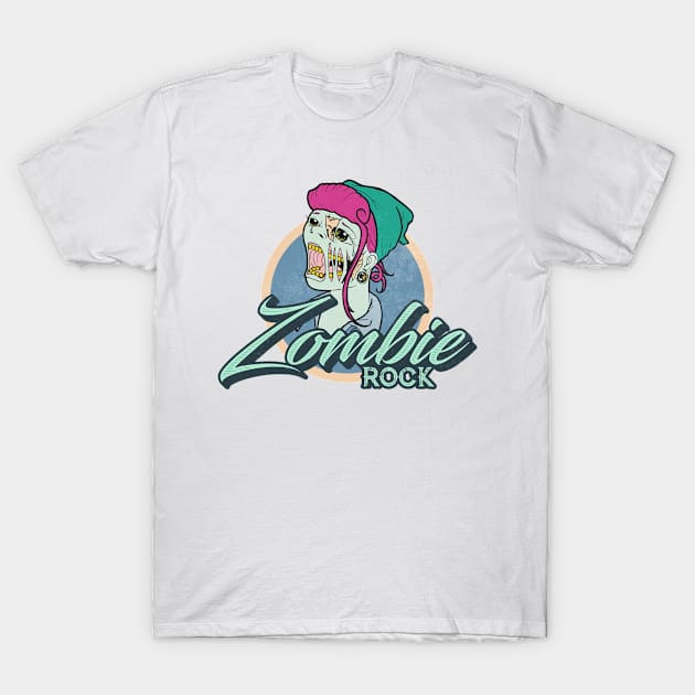 Zombie Rock T-Shirt by Wooly Bear Designs